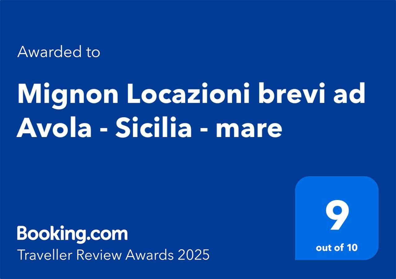 דירות Mignon Locazioni Brevi Ad Avola - Sicilia - Mare מראה חיצוני תמונה